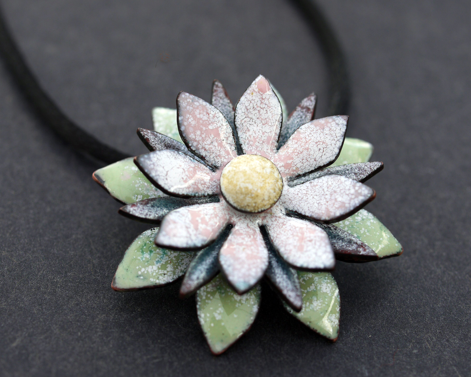 Pastel Enamel Flower